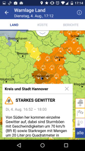 Warngebiete